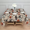 thumbnail image 3 of Classic Halloween Pattern Square Tablecloth,Waterproof Square Table Cover,Wipeable Spillproof Washable Table Cover for Home Kitchen Party Decor 60"x60"(152x152cm), 3 of 6