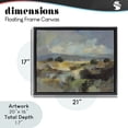 thumbnail image 4 of Stupell Industries Contemporary Muted Blue Landscape with Clouds Black Floating Frame Canvas Art, 21 x 17, by Silvia Vassileva, 4 of 8