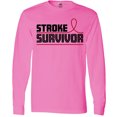 thumbnail image 3 of Inktastic Stroke Survivor Red Ribbon Awareness Long Sleeve T-Shirt, 3 of 5