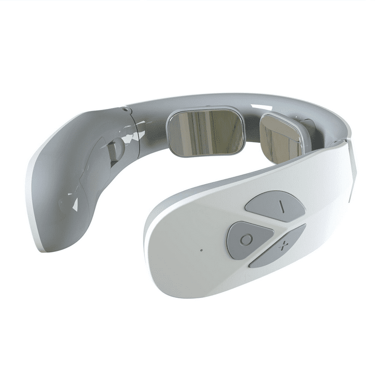 Cordless and Portable Neck Massager: On-The-Go Relaxation - White