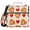 Heart Pizza, variant on 3 Ring Zipper Binder with Shoulder Strap Waterproof Trapper Keeper 2 Inch D-Ring 500 Sheets Capacity Neon Dog Paw