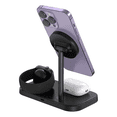 thumbnail image 3 of Kit Cargador Inalámbrico 3 en 1 Mr. Gadgets 15W + Cubo 35W USB-C, carga simultánea iPhone MagSafe, AirPods y Apple Watch, diseño elegante y compacto, ideal para hogar, oficina y viajes Negro, 3 of 10