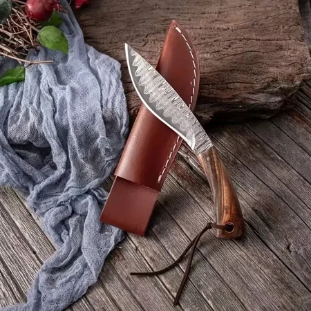 

Anjet-1 1pc Kitchen Chef Knife Small Fishing Cooking Knife Sharp Slaughter Boning Knives Meat Cleaver Knives Carbon Steel Hand Forged Blade For Home Kitchen Camping BBQ