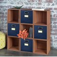 thumbnail image 3 of Niche Set of 4 Cubo Foldable Fabric Bins- Blue, 3 of 3