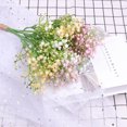 thumbnail image 2 of Ounissouiy 5x elegantes flores artificiales para decoración del hogar, apariencia realista y durabilidad duradera Decoración blanco, 2 of 6