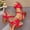 #0201-Red, variant on Xucatan Women's Glossy Peep Toe High Heel Sandals, Patent Leather Ankle Strap Shoes, Retro Party Evening Footwear Gift