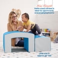 thumbnail image 4 of ECR4Kids SoftZone Junior Mix n' Match Tunnel and Bump, Beginner Playset, French Blue, 2-Piece, 4 of 9