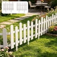 thumbnail image 7 of White Plastic Garden Fence - Picket Fence Edging for Lawns, Flowerbeds, and Plant Borders - Decorative Yard Fencing - Lawn Plastic Garden Fences with Insert, 7 of 7