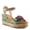 MINT GREEN MULTI, variant on L`Artiste Boca Women’s Hand-painted Wedge Sandal with Comfort Footbed