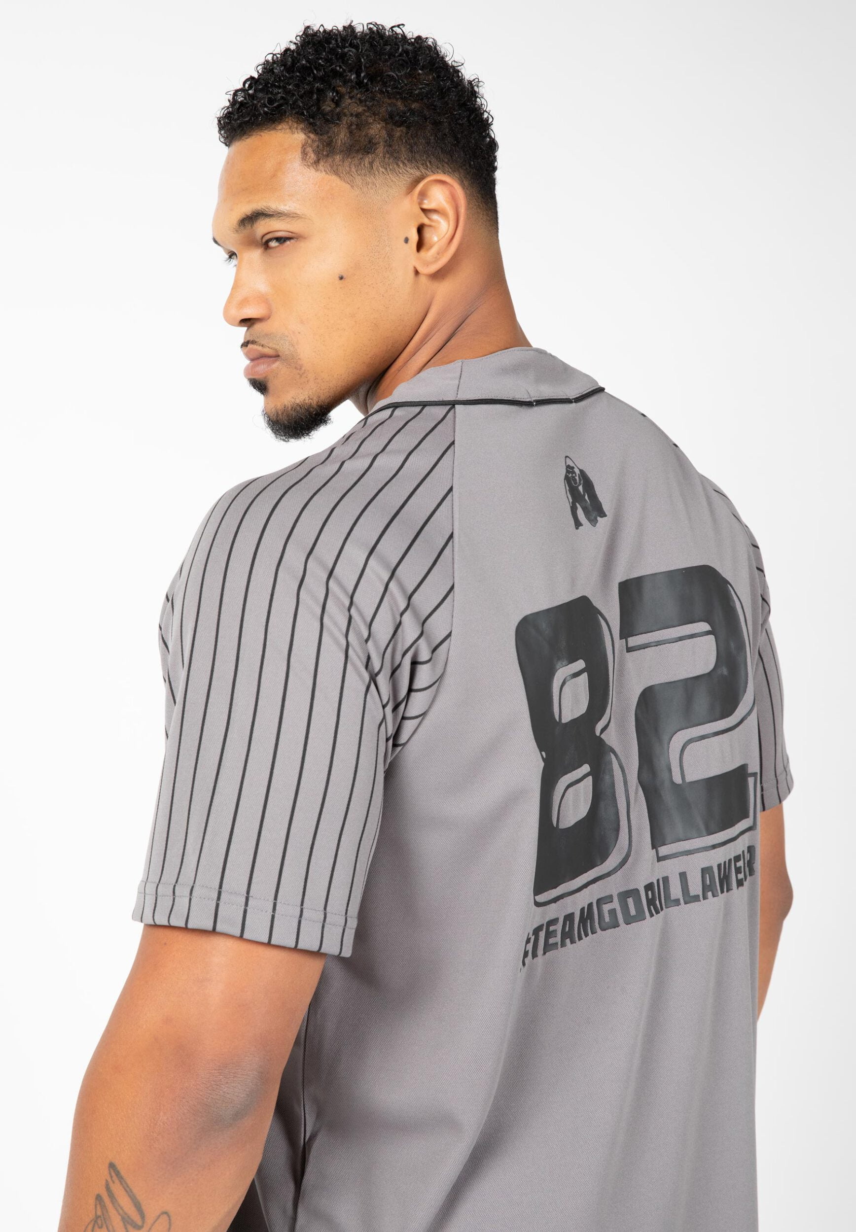 82 Baseball Jersey - White - 4XL Gorilla Wear