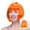 Orange, variant on Students Send Bobo Wig Party Props Square Dance Dress Headgear Bobo Wig Orange - Wig Cabaret Charleston Wig Carnival and Party Charleston Wig, Back to School, Wedding Guest Dress, Makeup Organizers