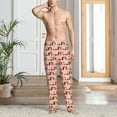 thumbnail image 2 of Logiee Love dachshund dogs Print Pajama Pants for Men,Men’s Pajama Bottoms,Mens PJ Pants with Pockets & Button Fly-XX-Large, 2 of 6