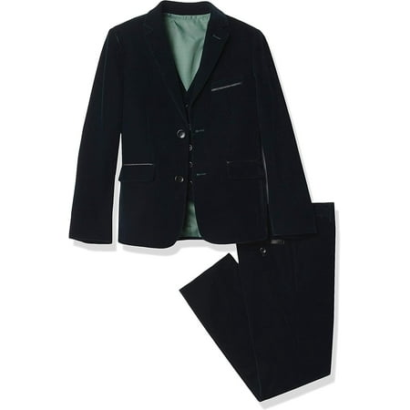Isaac Mizrahi Boys Slim Fit 3 Piece Velvet Suit