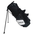 thumbnail image 2 of 2021 Solaris Stand Bag Black/White 9.5" x 7" Top 7 Pockets 6 Full Length Divider, 2 of 3