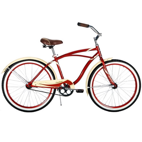 red huffy beach cruiser