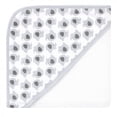 thumbnail image 3 of Hudson Baby Infant Boy Cotton Rich Hooded Towels, White Dots Gray Elephant, One Size, 3 of 5