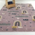 thumbnail image 2 of Balta Mod-Tod Royalty Kids Rainbow Area Rug 5'3" x 7' - Lavender, 2 of 10