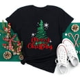 thumbnail image 1 of Camiseta con estampado navideño para mujer, ropa bonita para fiesta de año nuevo, Just a Girl Who Loves, 1 of 5