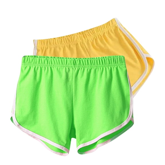 JIUKE 2PC Workout Shorts Women High Waisted Athletic Shorts Running Yoga Color Block Comfy Booty Dolphin Shorts