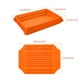 thumbnail image 3 of Cuencos Para Acampar Cuencos para acampar, platos llanos plegables con tapas para picnic, barbacoa, viaje (naranja), 3 of 5
