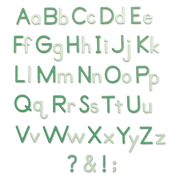 Sizzix Thinlits Dies - Essential Type by Lisa Jones