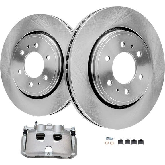 Detroit Axle - Front Brake Kit for 2010 2011 Ford F-150, 2010-2021 Expedition Lincoln Navigator, Disc Brake Rotors and Brake Caliper Replacement