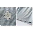 thumbnail image 3 of Afuyipoi Girls Bermuda Denim Shorts Size 10-12,Elastic Waist Embroidered Breathable Baggy Jean Shorts Blue, 3 of 6