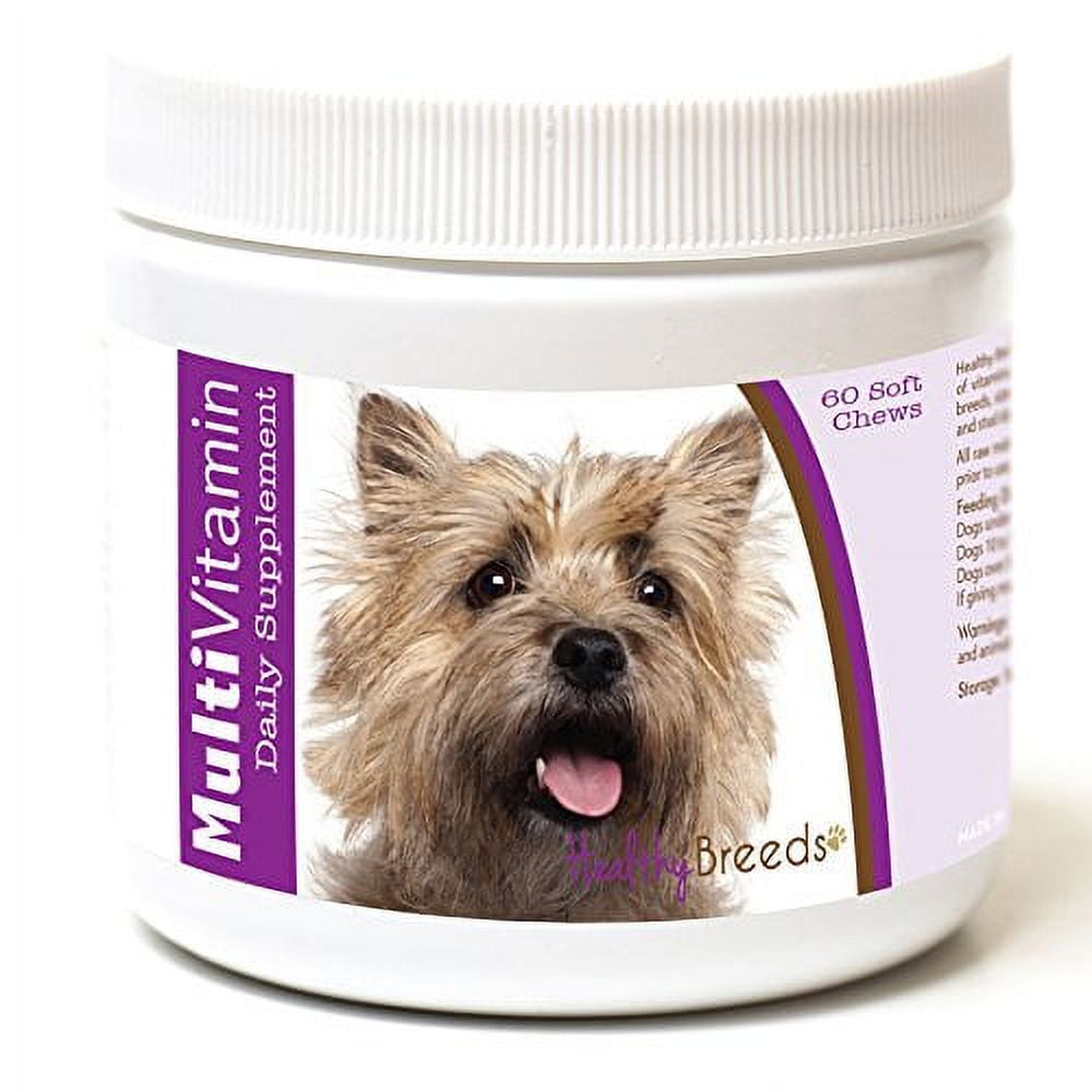 Healthy Breeds Dog Multi-Vitamin Soft Chew for Cairn Terrier, Daily Vitamin and Mineral Supplement, 60 Count
