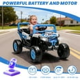 thumbnail image 4 of iRerts 12V Electric Ride on UTV, Powered Ride on Cars with Parent Remote Control, LED Lights, Music Player, Front Shock Absorbers, Ride on Toys for Kids Boys Girls Ages 3-4, Blue, 4 of 8