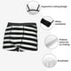 thumbnail image 3 of Fotbe Black And White Stripes Calzoncillos Tipo Boxer con Bolsa de Soporte Total para Hombre, X-Temp Fresco, Transpirable y de Secado Rápido-Medium, 3 of 5