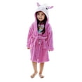 thumbnail image 4 of Animal Plush Soft Hooded Terry Bathrobe,Unicorn Pink,S(1-3 Years), 4 of 4