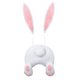 thumbnail image 3 of 1 Juego de adornos colgantes de conejito ladrón de Pascua de animales de dibujos animados de orejas de conejo (blanco) Libre de BPA, 3 of 9