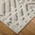 thumbnail image 3 of Feizy Vancouver Modern Geometric, Ivory/Tan/Brown, 6' 7" x 9' 6" Area Rug, Easy Care Stain Resistant, Area Rug for Living Room and Bedroom, 3 of 9