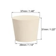 thumbnail image 2 of Tapón de Caucho Sólido con Forma Cónica Único para Tapón de Tubo de Laboratorio 1.14" x 1.46" x 1.22" Blanco 3Pcs, 2 of 5