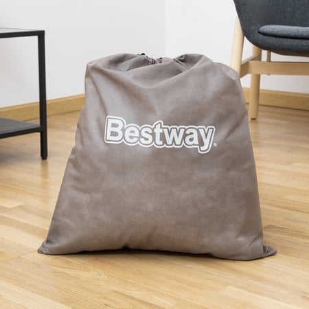 BESTWAY® MAROON TRITECH AIR MATTRESS QUEEN 20″ WITH BUILT-IN AC PUMP