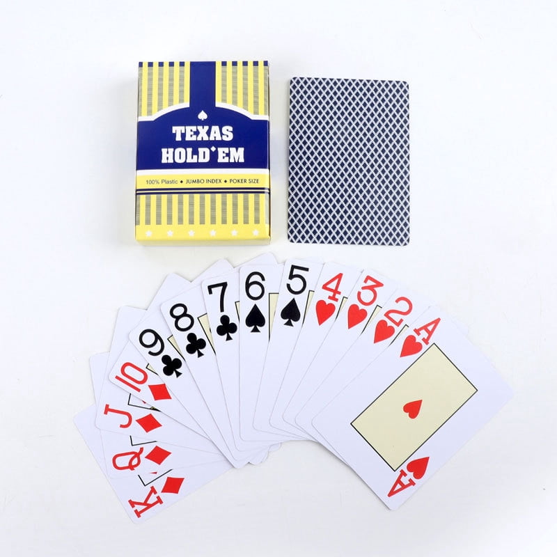 1/2pcs A set of durable, universal baccarat and Texas Hold'em playing cards, waterproof and smooth, for poker and bridge games