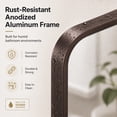thumbnail image 5 of Niveal Wall Mirror for Bathroom,48" x 36" Oil-Rubbed Bronze Bathroom Mirror,Anodized Aluminum Frame with Rounded Corner, Rectangle Wall Mounted Mirror Decorative for Bathroom, 5 of 12