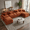124" Orange-Corduroy, variant on Howcool 124" U Shaped Cloud Couch Modular Sectional Couches for Living Room, Comfy Fluffy Corduroy Oversized Cloud Sectional Couch Large 6 Seat Sectionals Sofa Set Central Console USB Port,Black