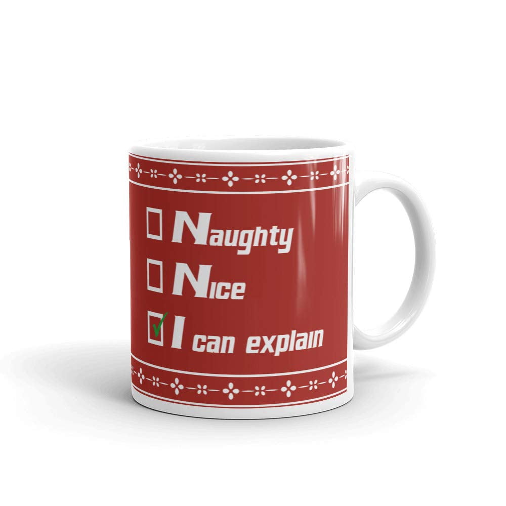 Naughty Black Coffee Mug/White Inner Finish Gift Set with Coal
