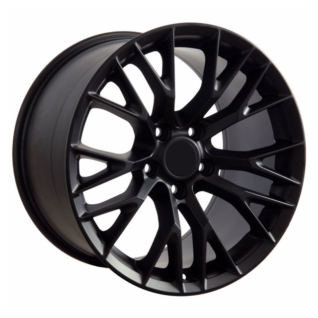 OE Wheels CV22 17x9.5in Black Powder Coat Foundation Wheel Rim for Corvette