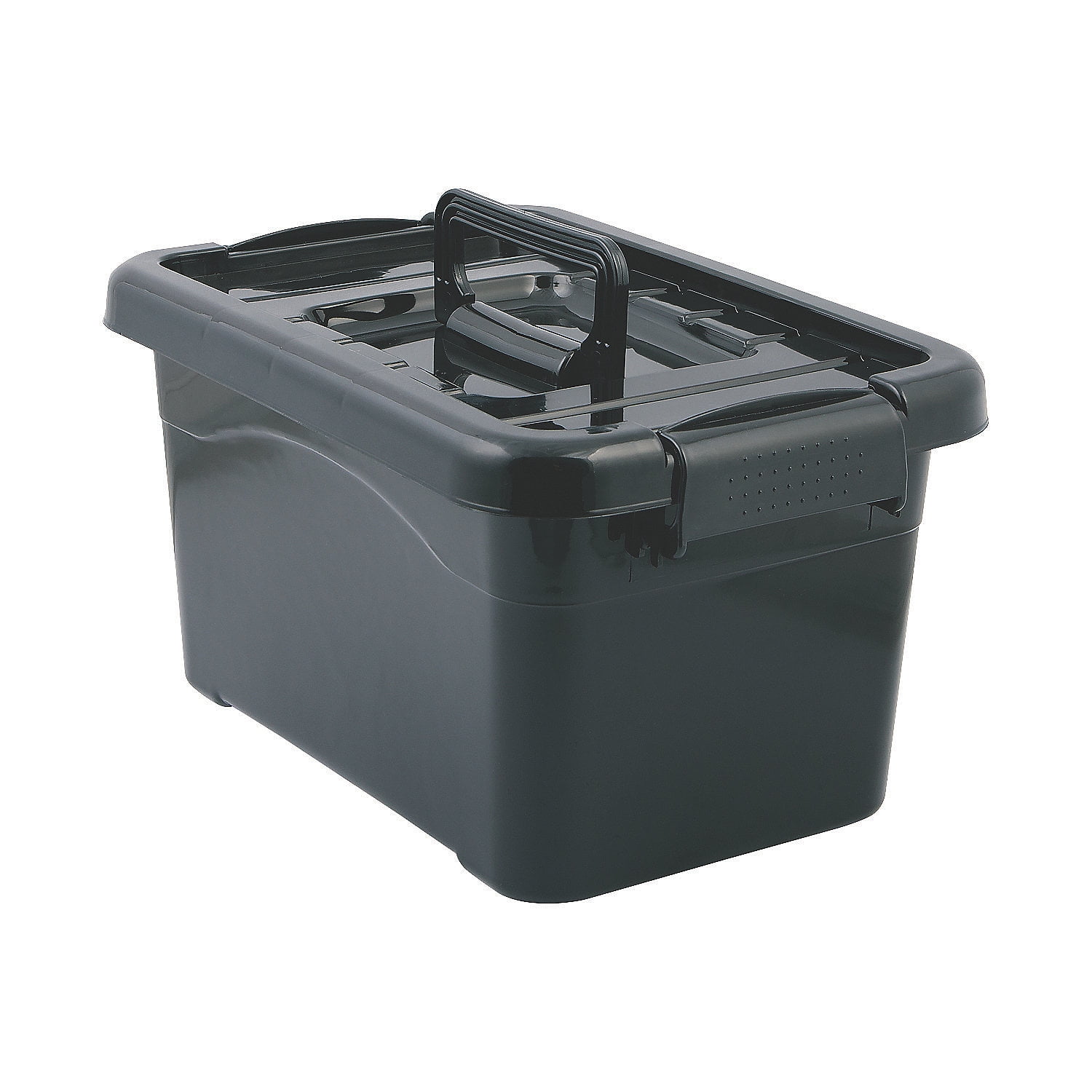 Black Large Bins With Locking Lids Educational 3 Pieces