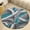 Flannel-3, variant on Modern Abstract Round Area Rugs for Bedroom Living Room, 5FT Soft Indoor Circle Carpets, Carpet Home Decor Floor Mat
