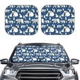 thumbnail image 2 of Saiise cute winter bear for Foldable Car Sun Shades (2-Pack) Offer Sun Protection with an Easy-fold Design for Convenient Windshield Shading-Medium, 2 of 6