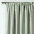 thumbnail image 3 of Ecologee Wakefield Textured 100% Blackout Rod Pocket Indoor Curtain Panel Pair, Sage, 37" W x 63" L, 3 of 6