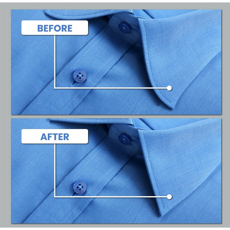 100 Plastic Collar Stays for Men's Dress Shirts 2.5