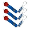 BabyFanatic Officially Licensed Unisex Baby Pacifier Clip 3-Pack NBA Orlando Magic