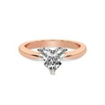 thumbnail image 3 of 1 Carat IGI Certified Heart Shape Lab Grown Diamond Engagement Ring | 14K Rose Gold | Azalea Classic Solitaire Diamond Ring | FG-VS1-VS2 Quality Friendly Diamonds, 3 of 5