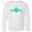 AA-White, variant on Inktastic Cute Teal Airplane Long Sleeve Youth T-Shirt