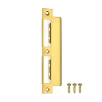 Uxcell 180mm x 42.5mm 201 Stainless Steel Door Latch Deadbolt Strike Plate, Gold