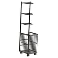 thumbnail image 4 of AWHAO Organisateur d'Équipement de Sport Roulant Accessoires avec Roues Support de Rangement pour Balles Noir, 4 of 9